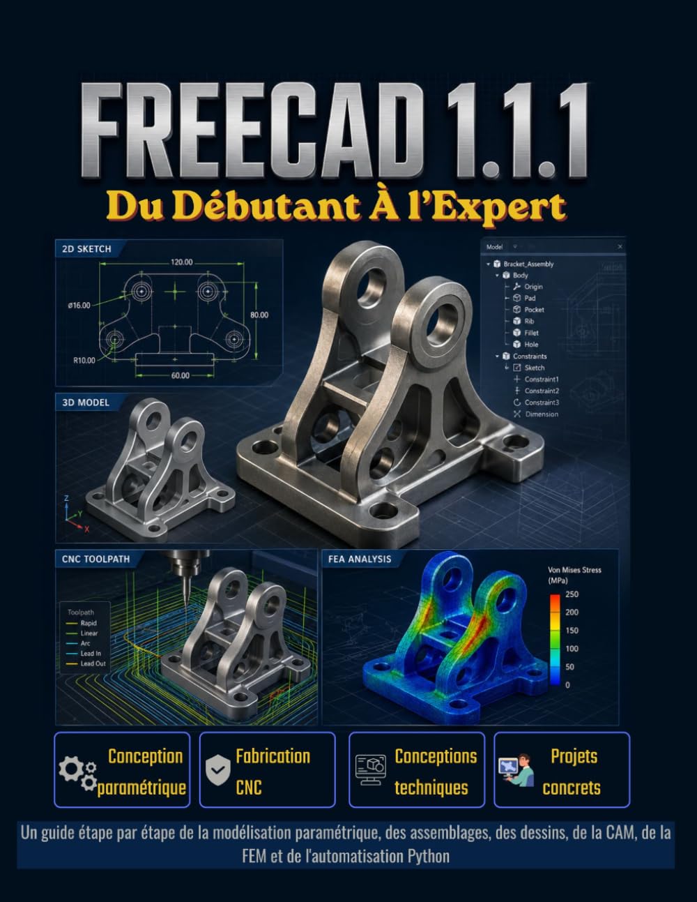 Dessin technique FreeCAD 1.1 : comment apprendre la modélisation 3D pas à pas sans bloquer