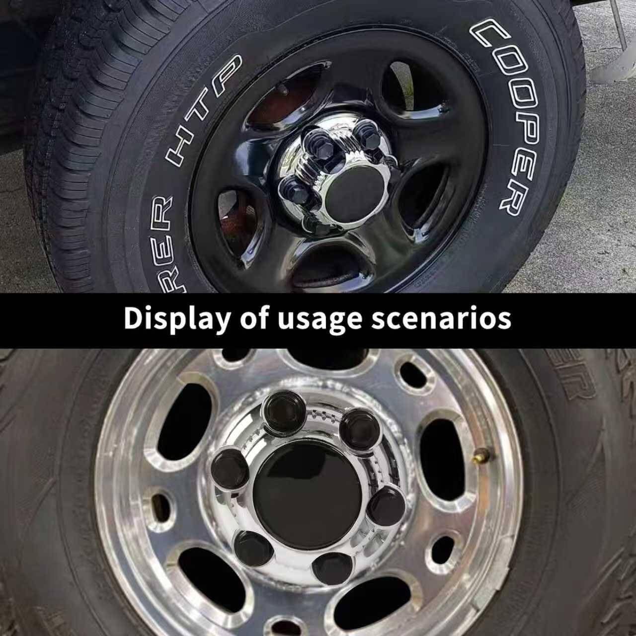 (Set of 4) Chrome Wheel Center Caps 6 Lugs Compatible with Sierra Yukon Savana 16" 17" Wheels