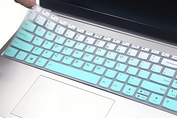 Silicone Keyboard Skin Cover Compatible with Lenovo V15 G5 G4 G3 G2, IdeaPad 1 1i 15.6 15IJL7 15ADA07 15IAU7 15ALC7, IdeaPad 3i 15ITL6 2023, IdeaPad Slim 5 16, IdeaPad Flex 5 5i 16" Ombre Mint