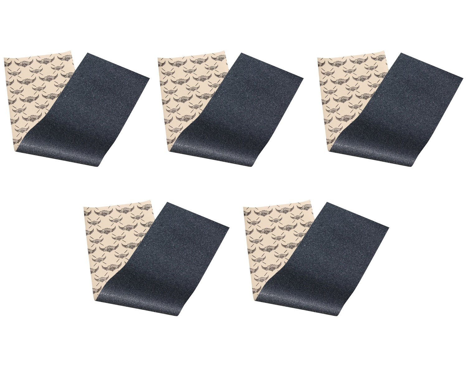 SKATEBOARD GRIPTAPE 5 Sheets of BLACK 9"