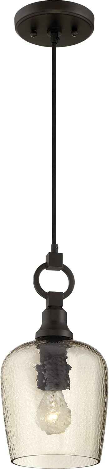 Quoizel Kendrick 1-Light Western Bronze Mini Pendant Light