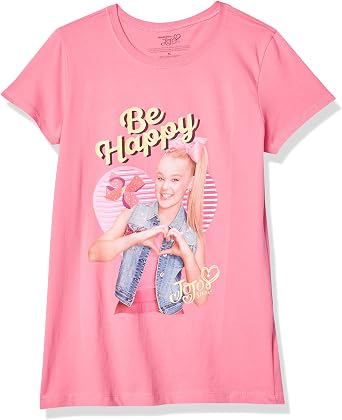 JoJo Siwa Big Jo Siwa Be Happy Girls Short Sleeve T-Shirt
