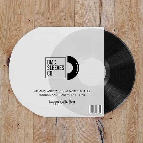 Miniatura 5 de BMC 50 - Fundas interiores para discos de vinilo de 12 pulgadas y 33 RPM LP  Mangas redondeadas y transparentes antiestáticas  Cubiertas de