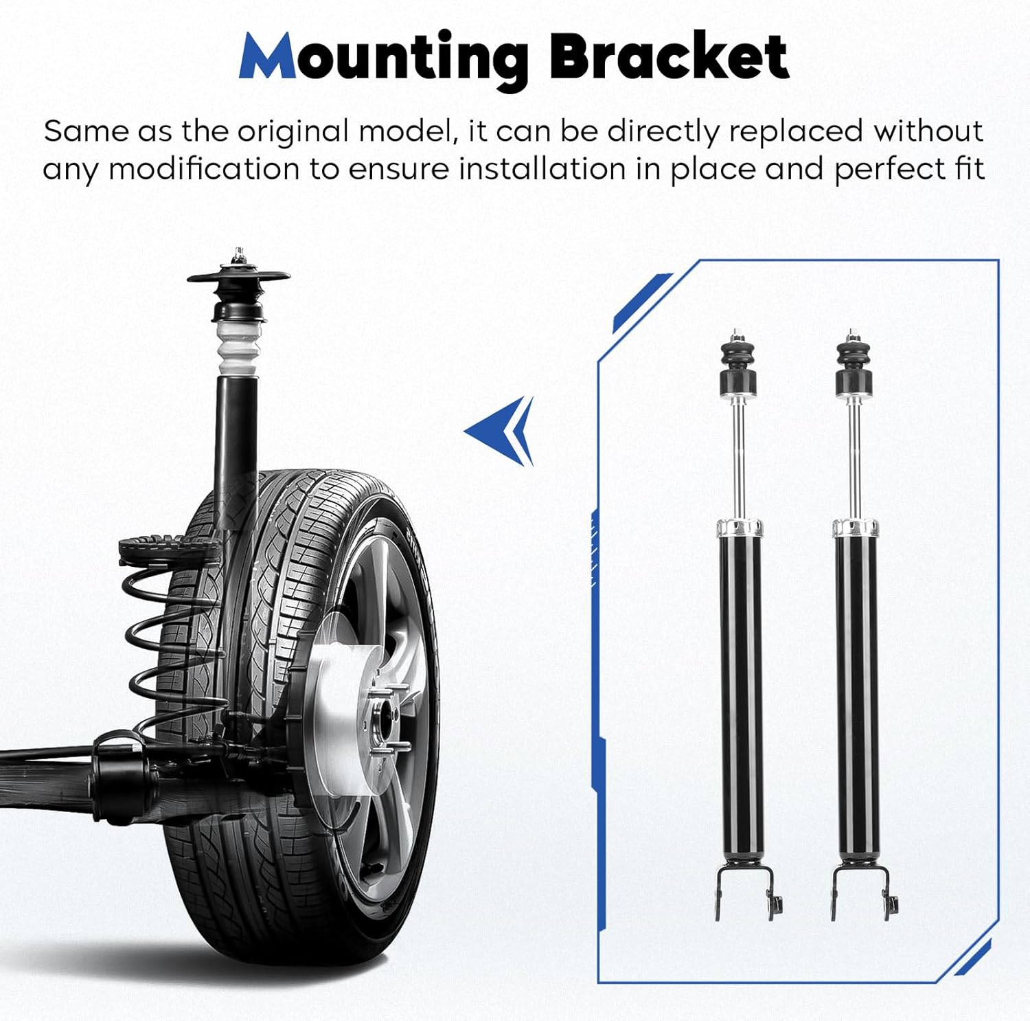 Rear Shock Absorber Struts Assembly Compatible with 2007-2018 Nissan Altima (Exc. Hybrid), Replace for 5637, 2Pcs