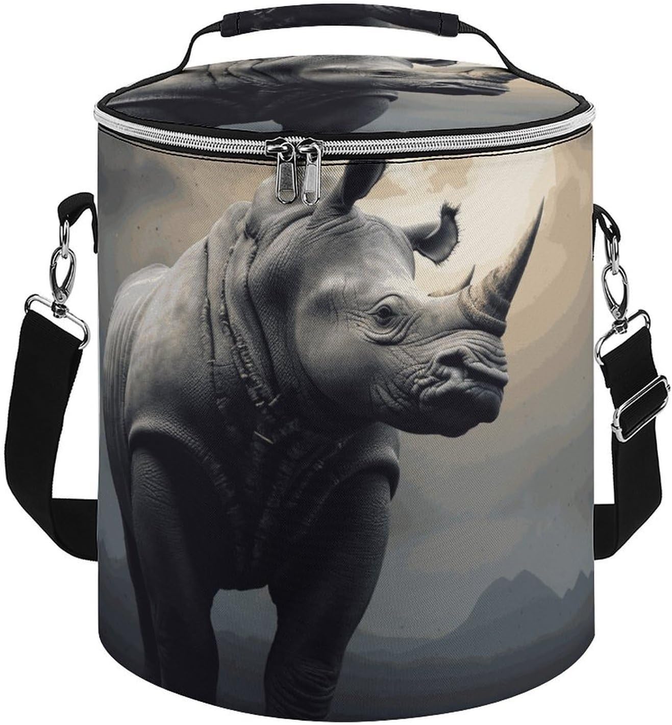 Rhino Lunch Bag 15L, Insulated Picnic Basket with Leakproof Design - Large Cooler Tote for Camping, Beach, Hiking & Groceries