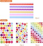 GWHOLE 8 x 8 Inch Scrapbook Photo Album Memories Book with 8 Sheets Stickers 30 Sheets for Baby Family Wedding Anniversary(Brown)