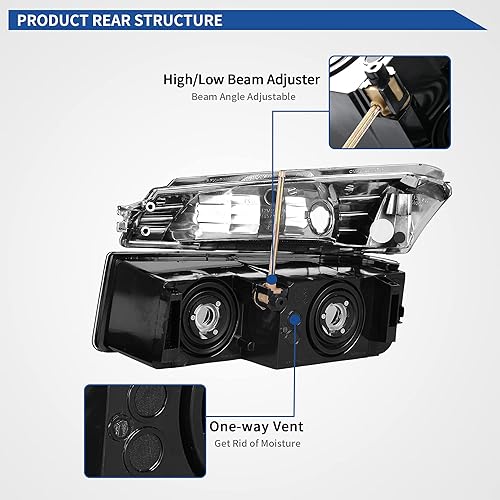 Miniatura 259 de oEdRo Faros delanteros compatibles con Ford F150 / 06-08 Lincoln Mark LT Pickup 2004, 2005, 2006, 2007, 2008, Ford F150 / 06-08 Lincoln Mark LT OE