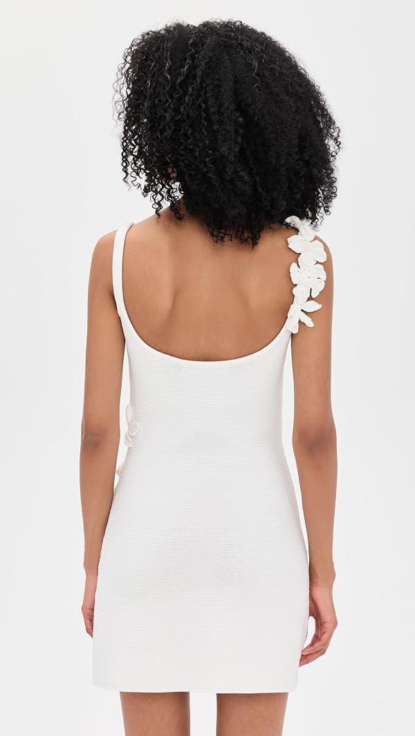 AMUR Women's Deedra Floral Knit Mini Dress, Off White, XS by AMUR - Used condition - Image 3