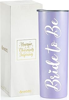 Onebttl Engagement Gifts for her, Bride to Be Gifts, Novelty Newly Engaged Gifts for Best Friend Getting Married, Straw In...