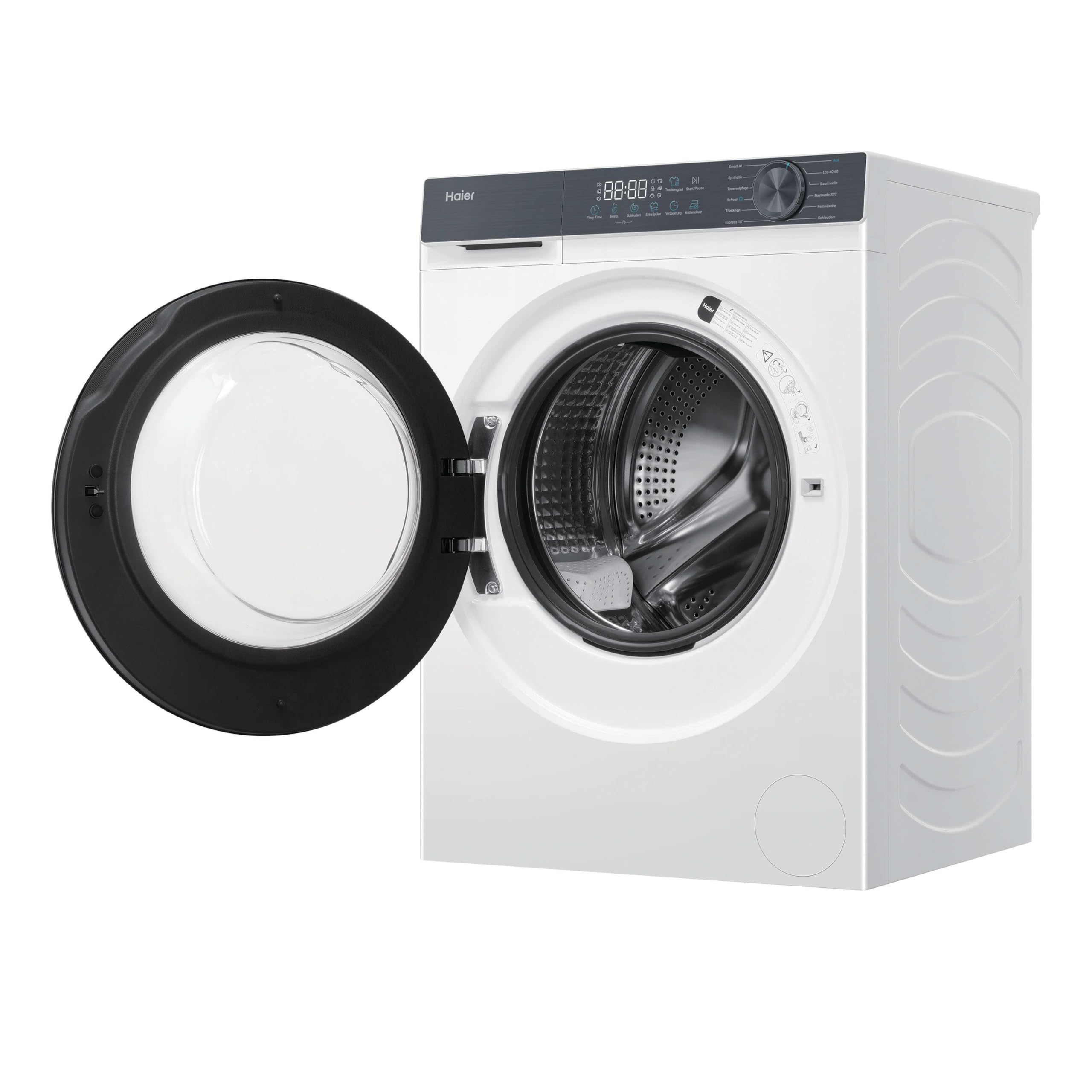Haier Waschtrockner 8/5 kg (Waschen/Trocknen) I G3 Serie I A -20% (Waschen), 1.400 U/Min., leiser Inverter-Motor, Automatik- und Expressprogramm, Aquastop, Hygiene-Technologien I HWD80-BP1433637T | 1.400 U/Min., Leiser Inverter-Motor, Automatik- und Expre