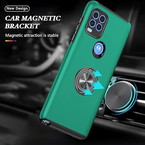 Miniatura 6 de Funda para Moto G Stylus 5G, Motorola G Stylus 5G con película nano a prueba de explosiones 2 unidades, funda invisible doble a prueba de golpes de