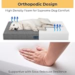 Veehoo Chew Proof Dog Crate Bed, Small Indestructible Dog Bed for Crate, Tough Chew Resistant Pet Pad with Removable Washable Cover & Hidden Zipper