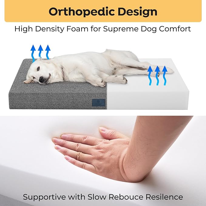 Cama para Perro Mediana 29x18 Pulgadas Resistente a Mordidas miniatura 5