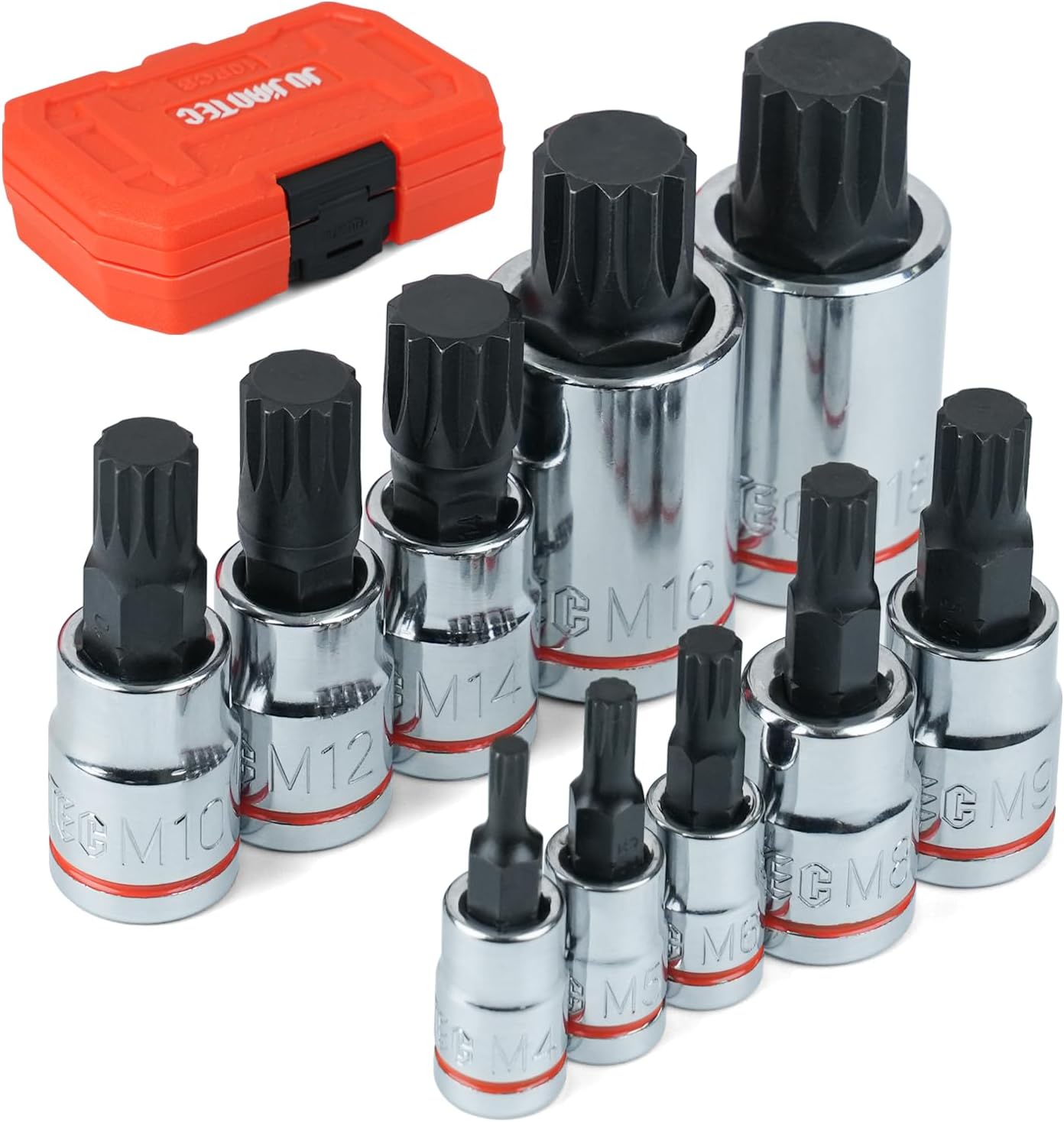 JU JIAN TEC XZN Triple Square Spline Bit Socket Set for BMW - 10-Piece