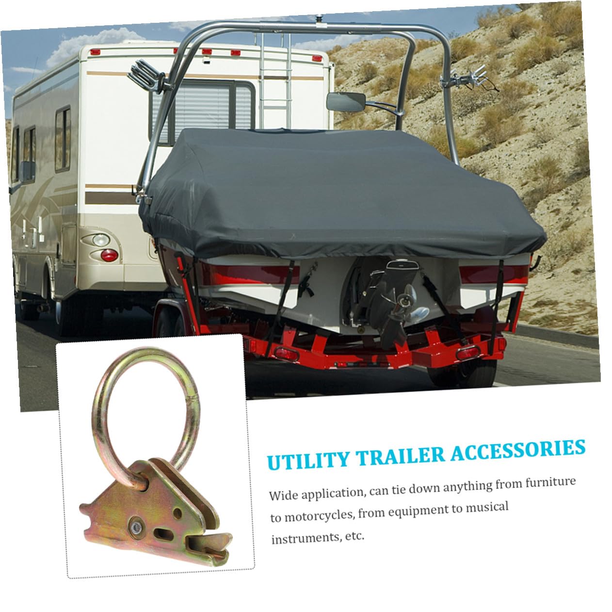 6 Stück Teiliges Zurrösen aus Rostfreiem Stahl Stabile Heavy Duty Tie Down Anchors mit O ring Pickup Zubehör für Sichere Ladungssicherung Lkw Ladefläche und Anhänger