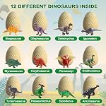 EARTH'SCODE Dinosaur Eggs Excavation Dig Kit, Archaeology Science Party Gifts for Kids Age 3-12 Years Old
