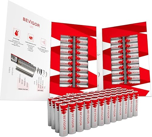 Bevigor AA Battery 48 Pack Lithium Batteries AA Double A Battery 15V Lithium Battery 3000mAh Longer Lasting Lithium Iron AA Batteries for Flashlight Bevigor AA Battery 48 Pack Lithium Batteries AA Double A Battery 15V Lithium Battery 3000mAh Longer Lasting Lithium Iron AA Batteries for Flashlight