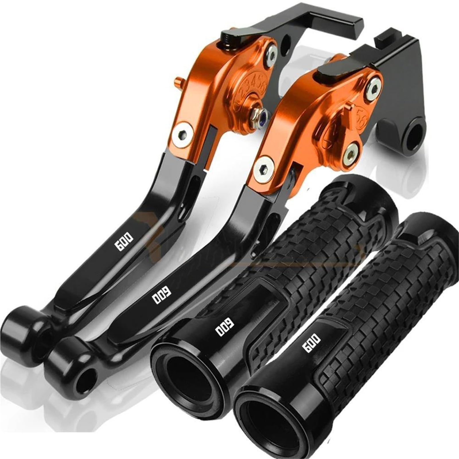 Tgvselpj Orange Motorcycle Part Motorcycle Extendable Adjustable Clutch Brake Levers Controller Lever Handle For H-Onda Cbr600f 2011-2013(Orange)