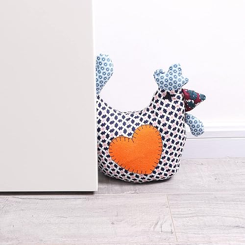 Miniatura 6 de Tapones decorativos para puerta de animales lindos, tela suave y duradera con peso protector de pared interior para el hogar y la oficina,
