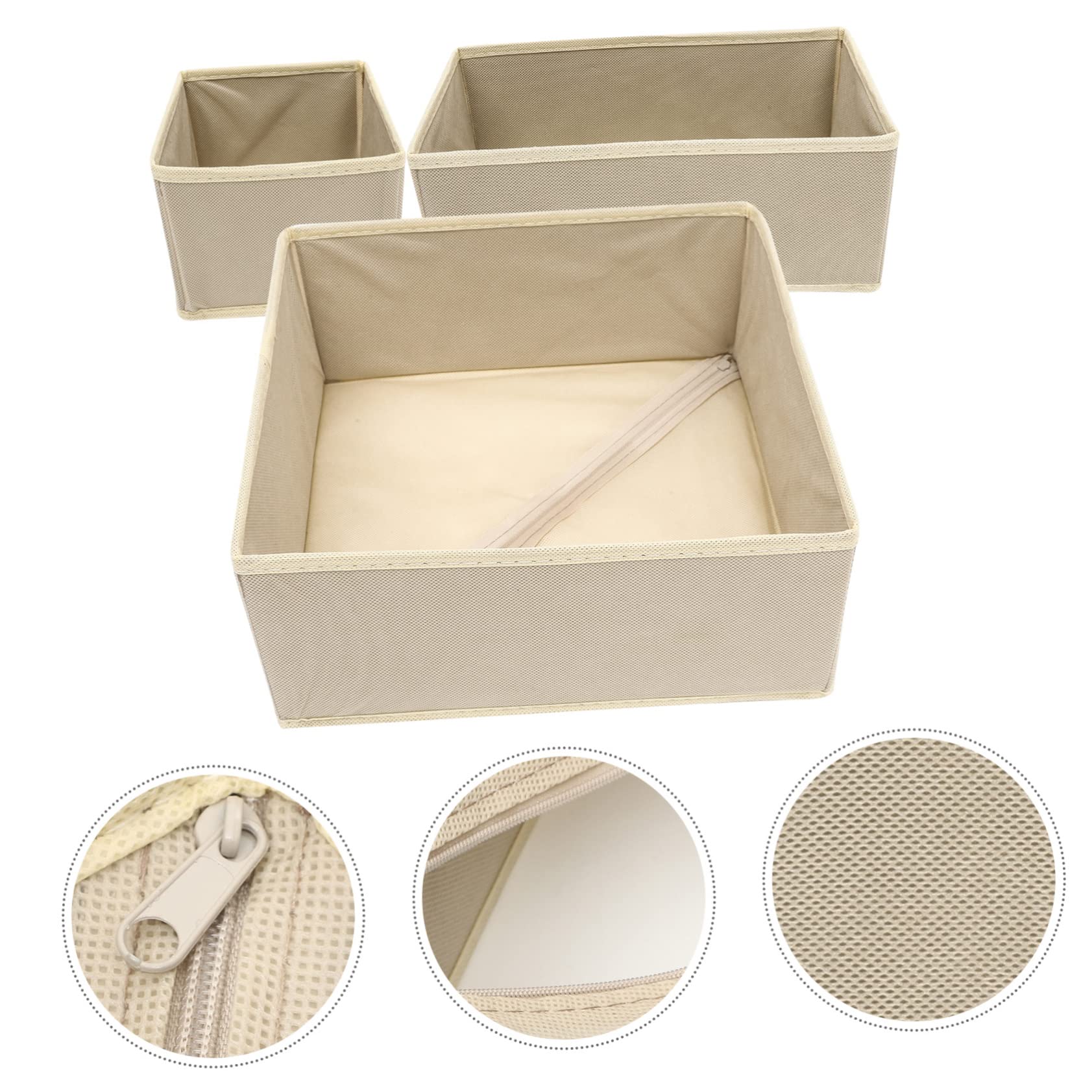 LABRIMP Organizer Cassetti 3 Pezzi Per Biancheria Intima E Calzini Custodie Pieghevoli Per Mutande E Vestiti Piccoli Contenitori Ordine Armadio