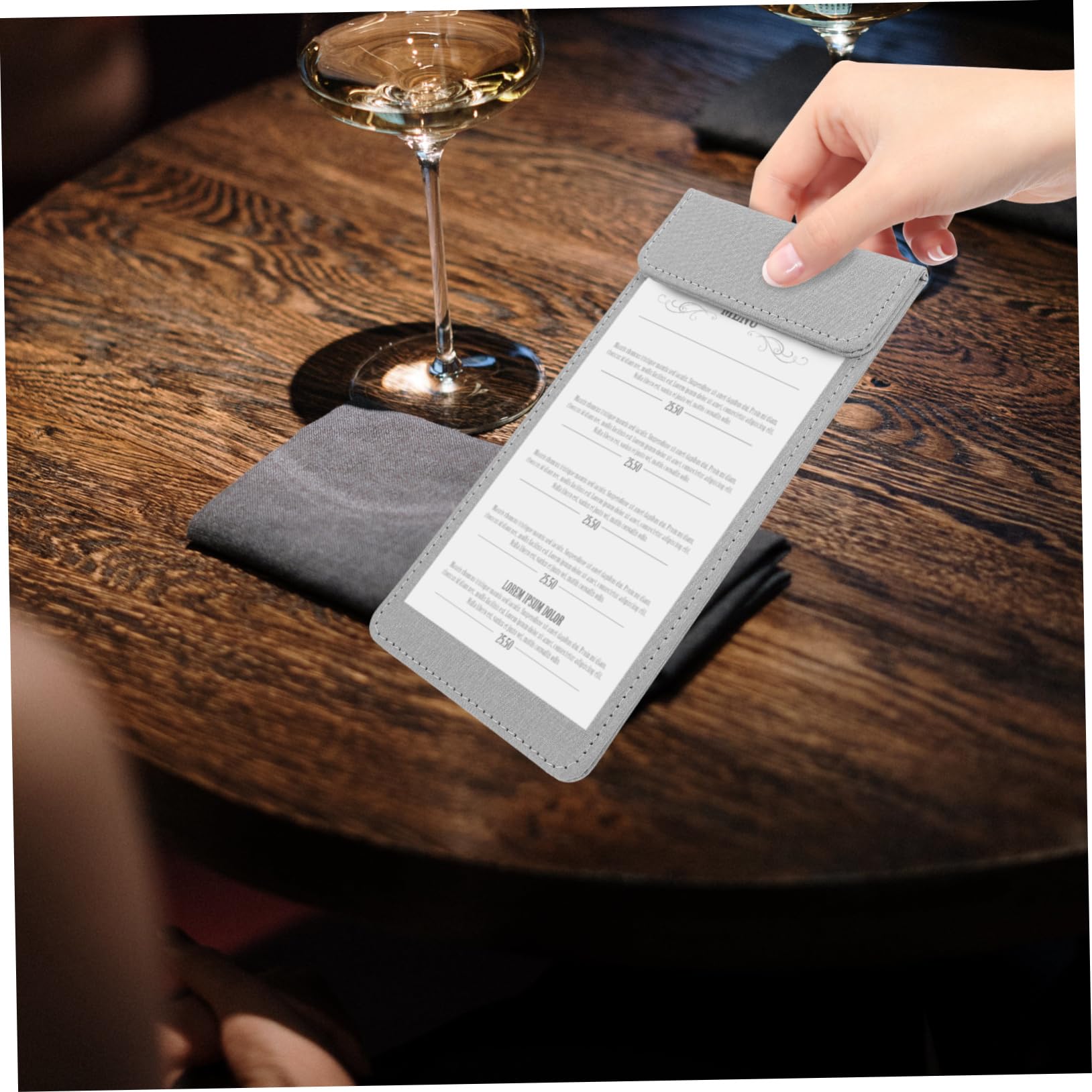 COSMEVIVI Multi-Functional Cash Register Folder Server Checkbook Hotel Inn Order Holder Menu Book