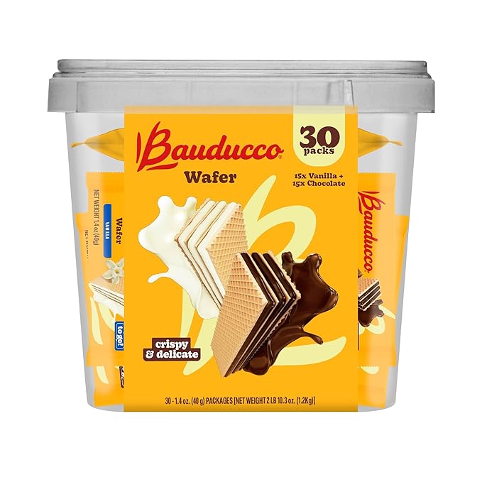 Bauducco Wafer Chocolate y Vainilla 42.3 oz (30 Pack) miniatura 3