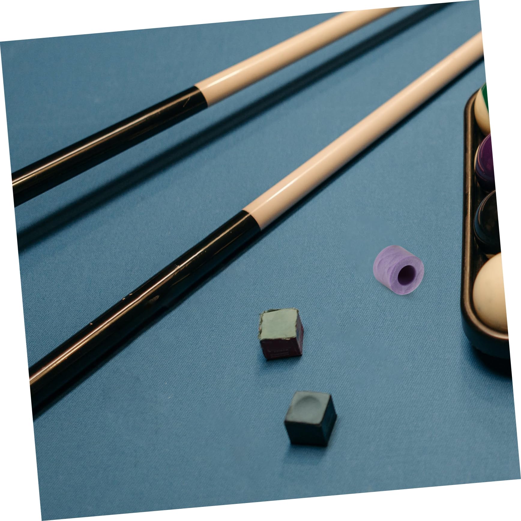 Mikikit Billiard Cue Angle Billiard Cue Tip Replacement Pool Cue Tip Snooker Cue Billiard Cue Part Vinyl Pool Stick Tip Replacement Billiard Replacement Cue Tip Purple Material