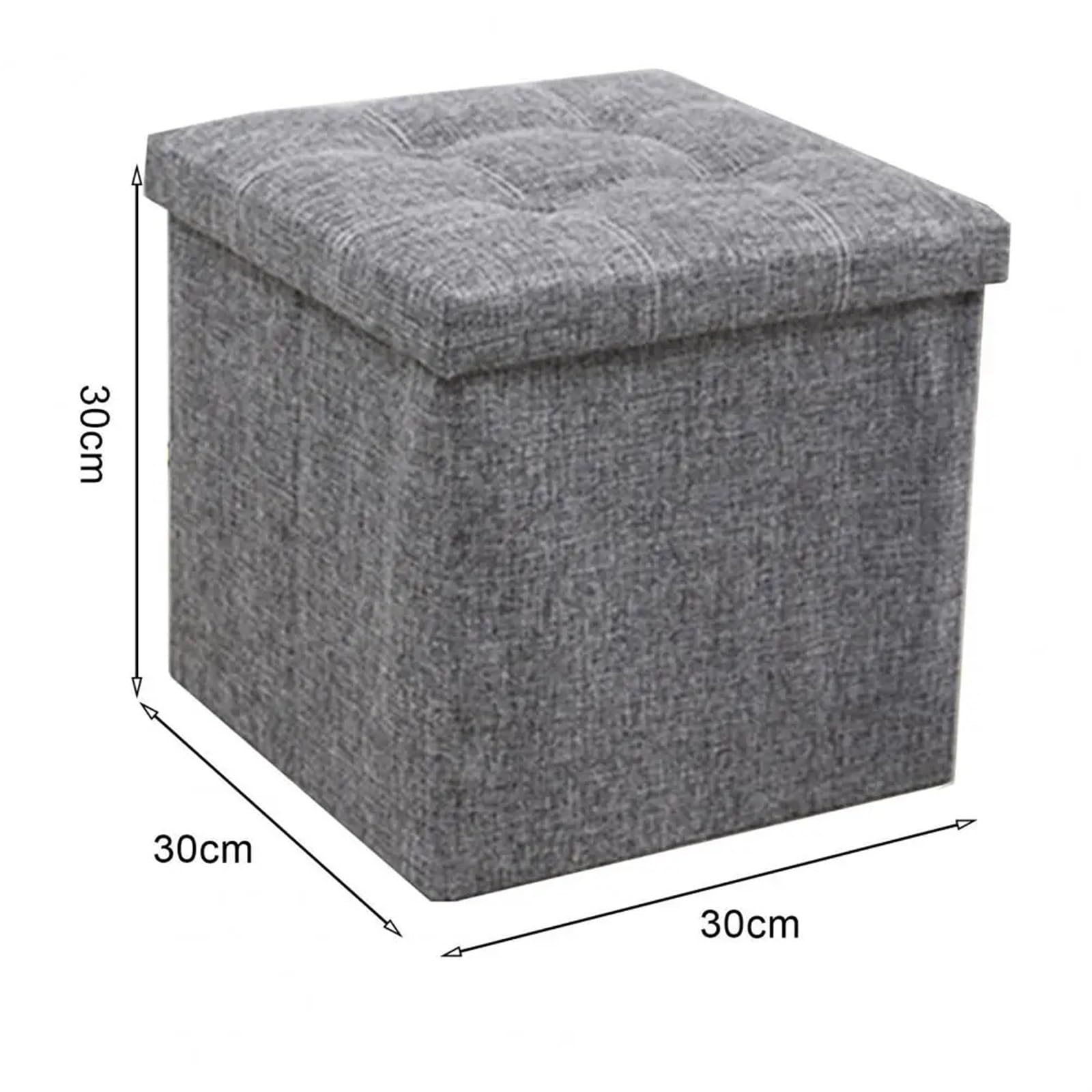 Taburete de Almacenamiento Plegable de Gran Capacidad for Dormitorio, Taburete reposapiés con Asiento Acolchado, organización de artículos Diversos for Sala de Estar(Coffee)