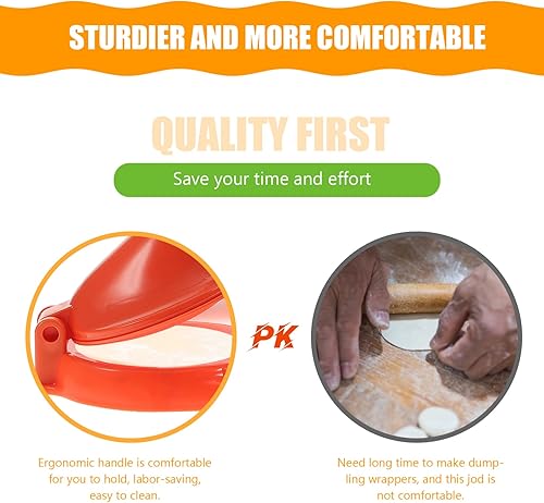 Miniatura 6 de Máquina para hacer albóndigas con rodillo, prensa manual 2 en 1, molde para envolver la piel de albóndigas, herramienta de bola de masa prensadora