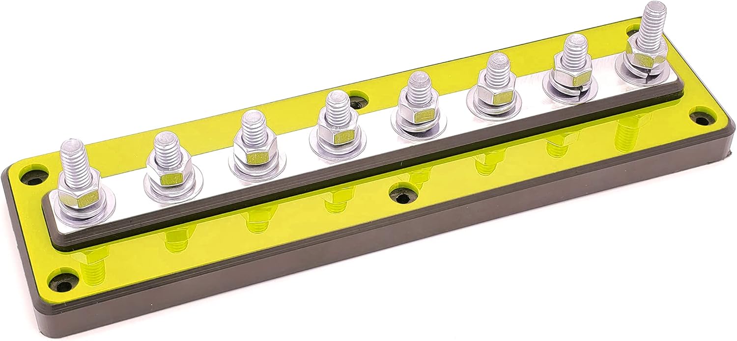 SMD UB-8 (Universal Power/Grounding Bar - 8 Post) (Aluminum)