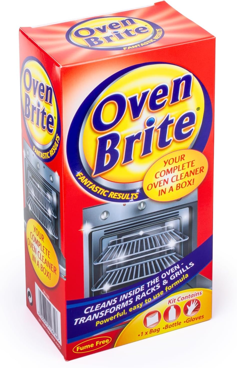 All-in-1 Oven Cleaner | Cleans Inside the Oven - Transforms Racks and Grills | Powerful, Fume-Free, Easy-To-Use Formula (500ml Bottle, Bag & Gloves Included)