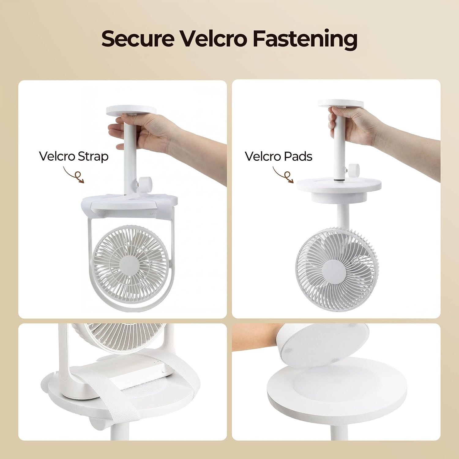 Wealone Adjustable Fan Holder for Dorm Room, Height Adjust Fan Stand Shelf