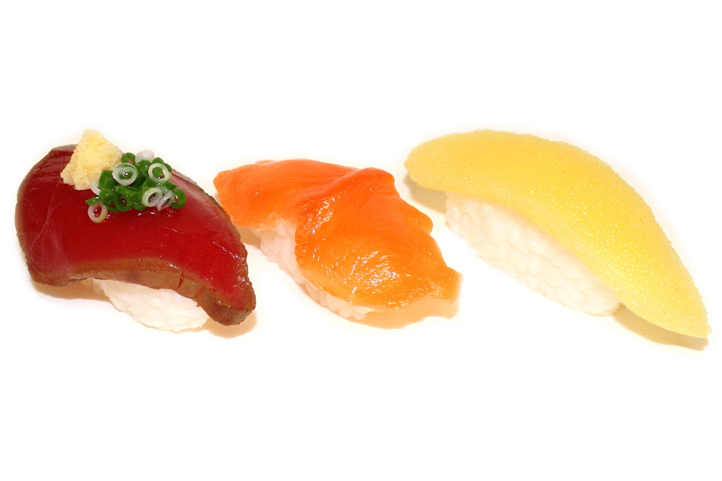 Japanese Food Sample Sushi Magnet Set of 3 Bonito Red Clam Herring Roe Japan