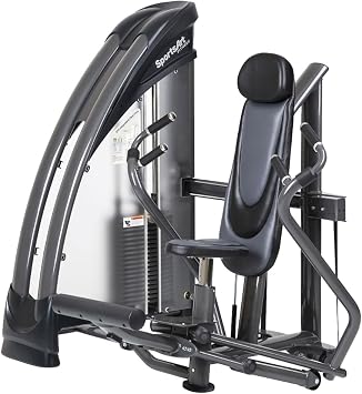 ironcompany SportsArt Fitness S915 Status Series Independent Chest Press Machine with 220 lb Selectorized Weight Stack for Club Use - Commercial Strength Machine