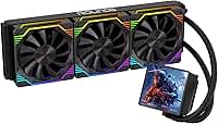 WATER COOLER ROUND5 ZEPHYRO ARGB COM TELA DE 4" 360MM - TDP300W (Preto 360mm)