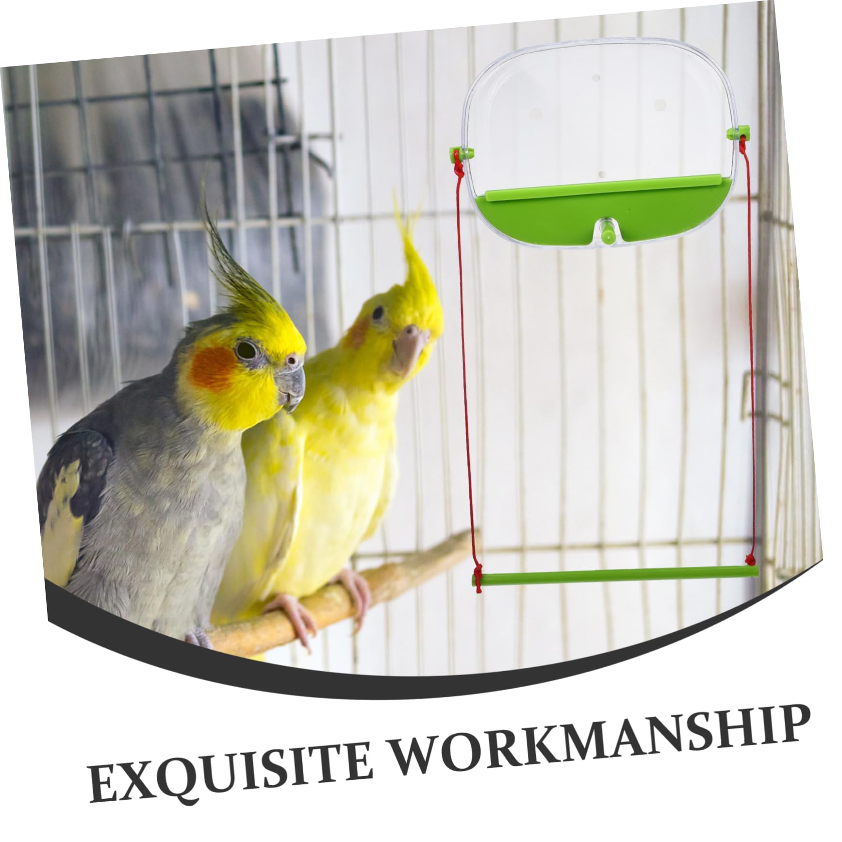 BESPORTBLE 2 Set Di Mangiatoie Per Uccelli Per Gabbia Mangiatoie Per Colibrì Con Tazze Resistenti Casetta Per Uccelli Per Finestra