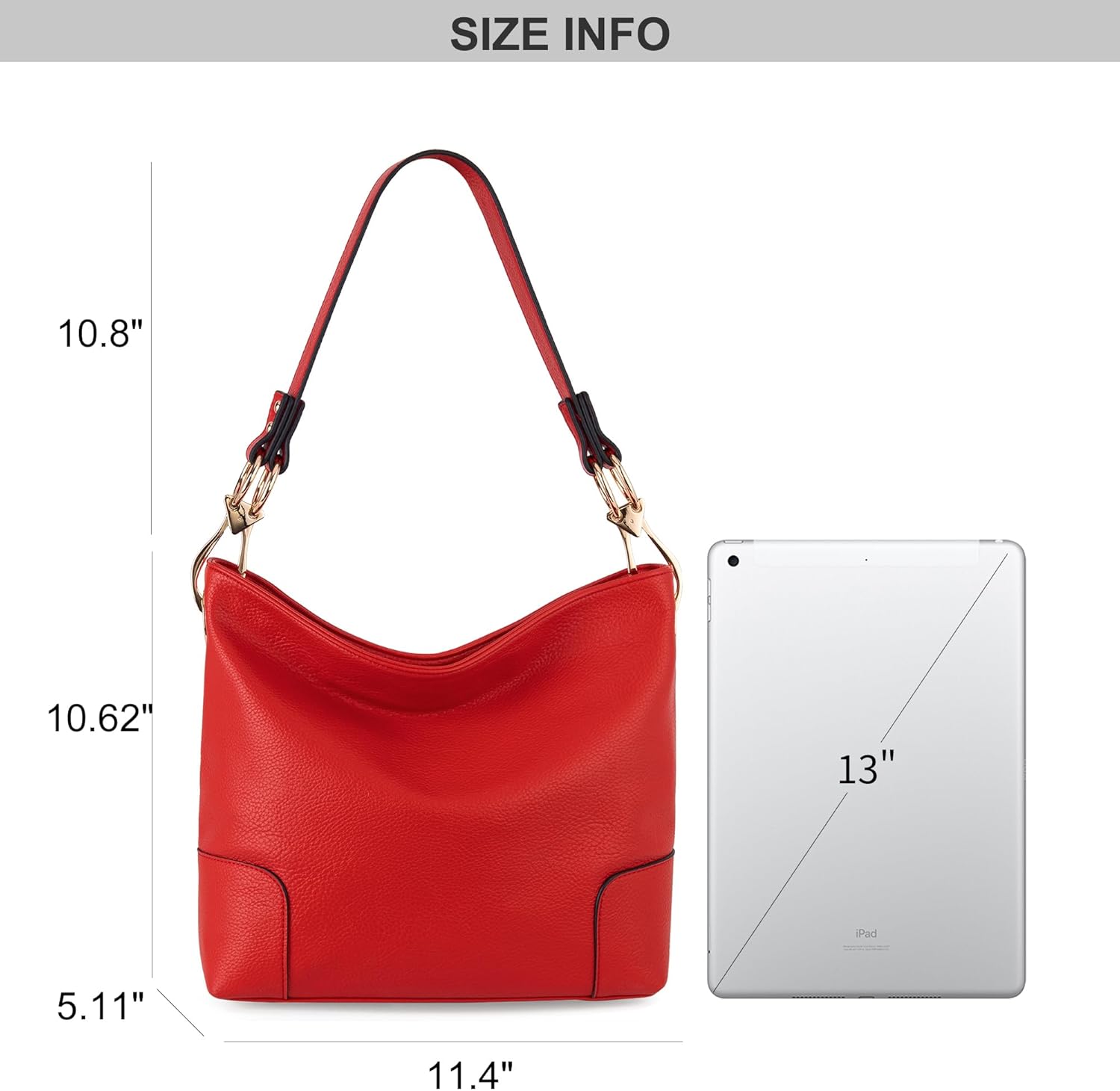 Montana West Medium Hobo Bags for Women Top Handle Satchel Shoulder Purse Bucket Handbag - Image 4