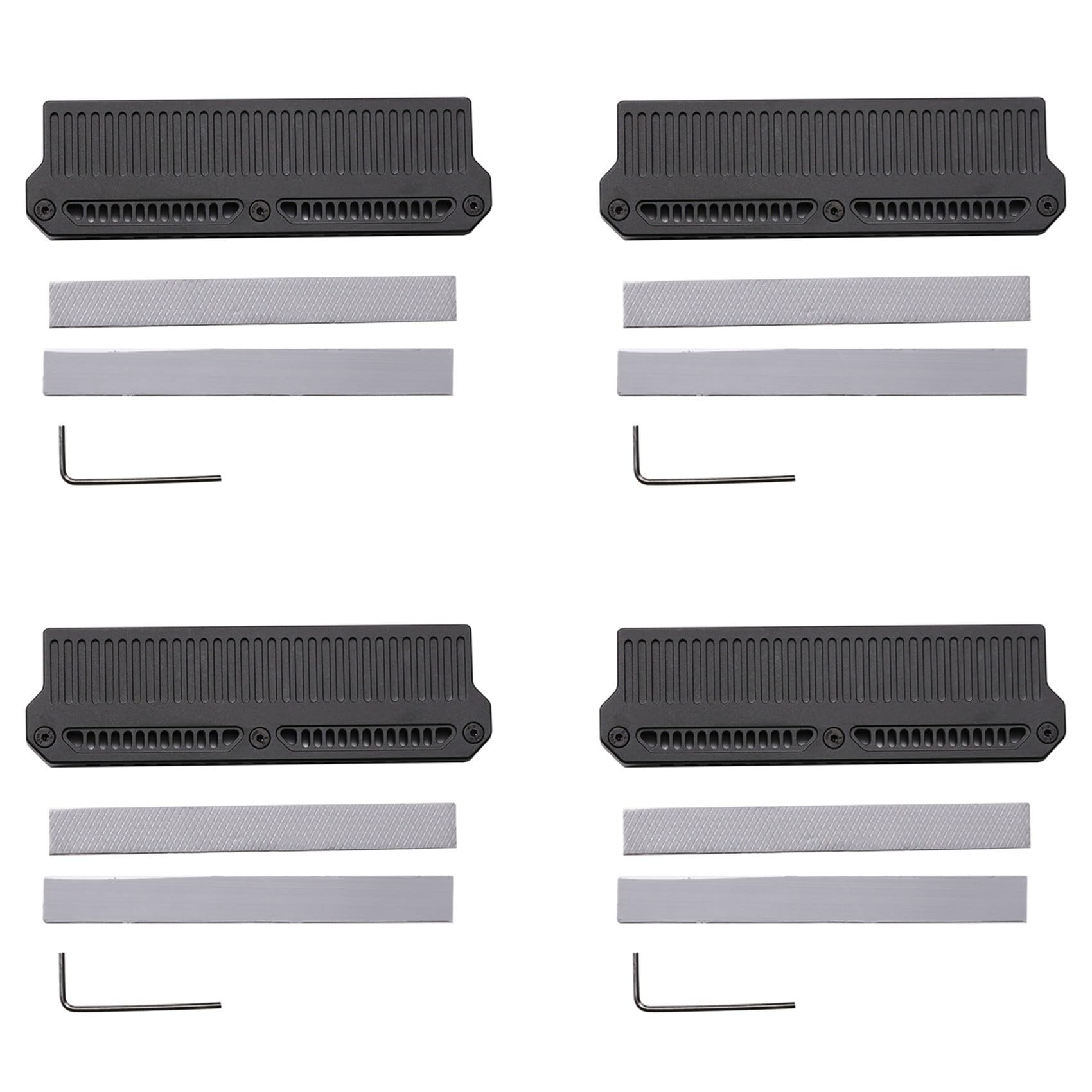 4X DDR4 DDR5 Memoria RAM Disipador de Enfriador Chaleco de Enfriamiento de Memoria Radiador de Aluminio con Conductor de de Grasa de Silicona de 9 W, Negro
