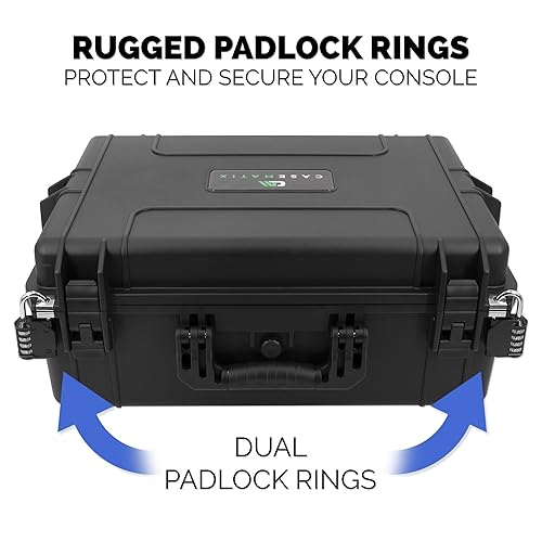 Miniatura 6 de CASEMATIX Funda de viaje rígida Pro Edition compatible con consola Xbox Series X, controladores, auriculares y otros accesorios, funda de transporte