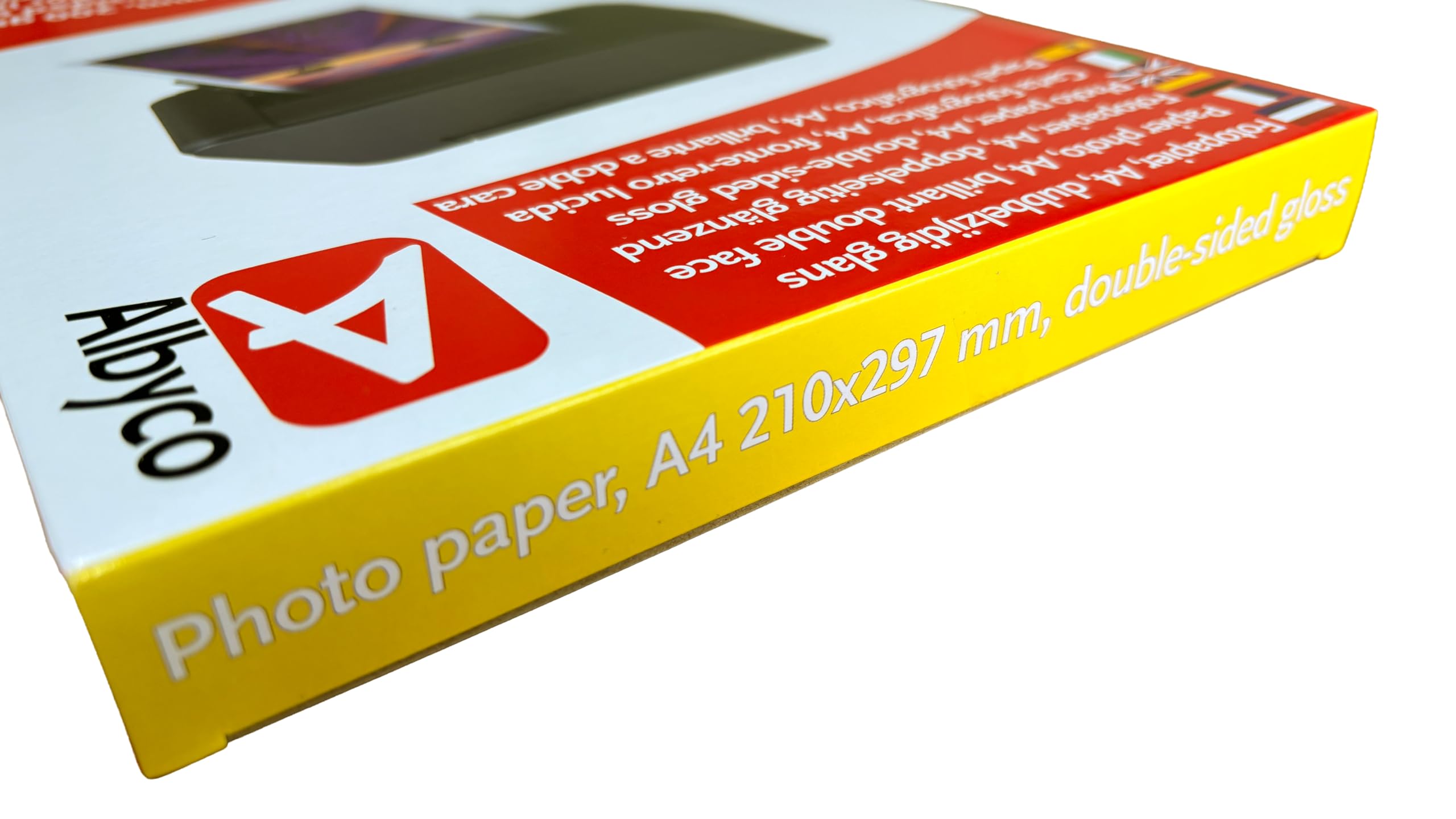Albyco Carta Fotografica A4 Lucida 200 g/m² Fronte-Retro 100 Fogli