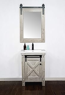 WK8524 Bathroom Vanity, Driftwood