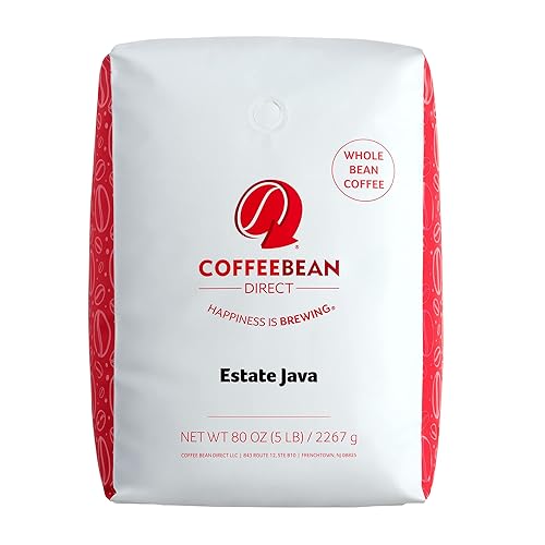 Coffee Bean Direct Estate Java café en grano entero bolsa de 5 libras