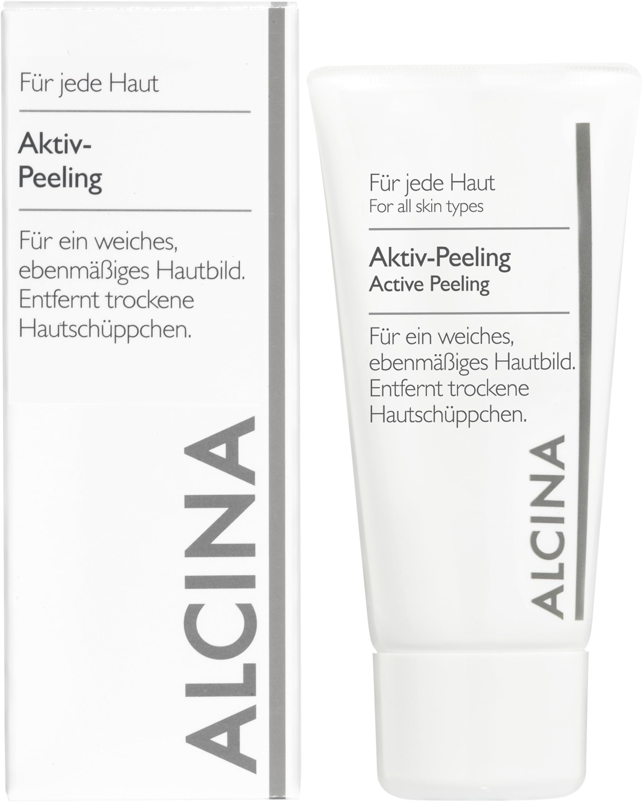 ALCINA Active Scrub - 1 x 50 ml x For All Skin - Exfoliating for a Soft, Even Complexion - With Fine Diatom Granules