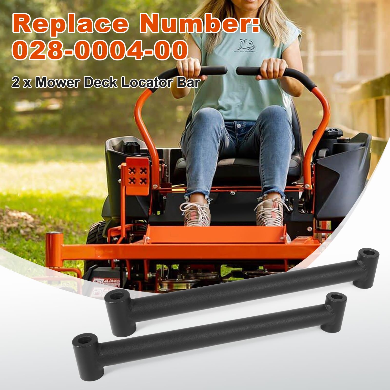 AUTOBABA 2 Pcs Lawn Mowers Deck Locator Rod Mower DeckBar