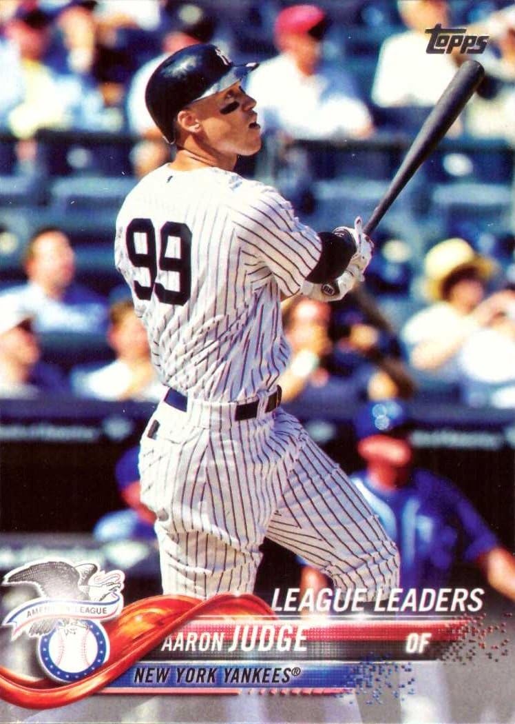 Aaron Judge 2018 Topps Lot of 4 Baseball Cards - Includes 2017 Topps Rookie Card