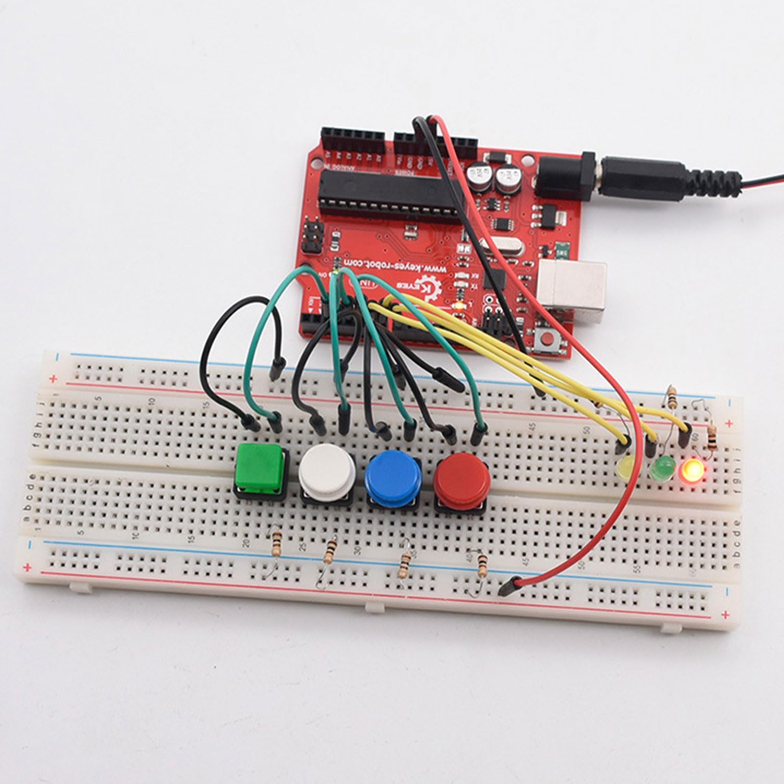 Breadboard kit, Basetta Piastra Sperimentale, Solderless Breadboard, 4 Pezzi 830 Punti Breadboard, Compatibile con il Blocco di Connessione di Distribuzione Dello Scudo del Prototipo
