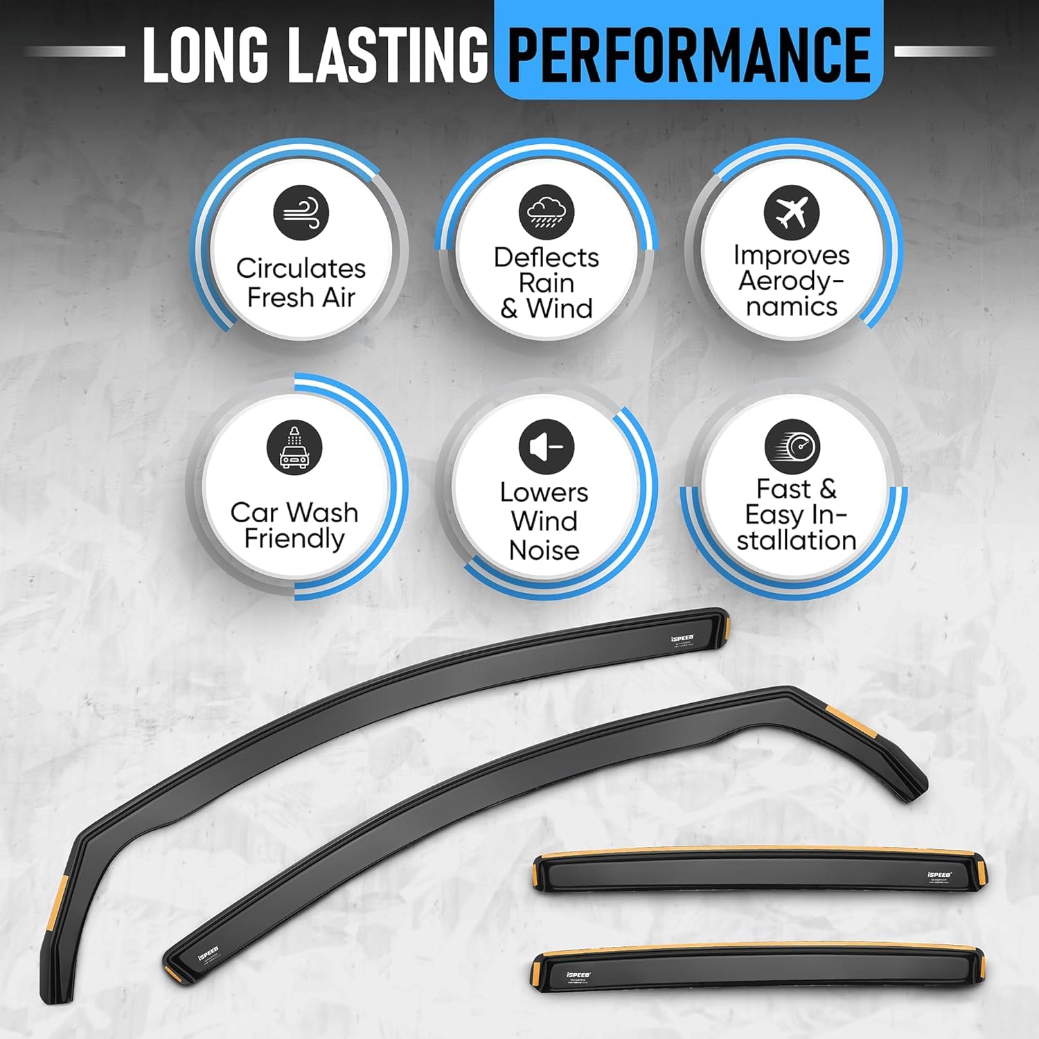Deflectores de Viento para Porsche Cayenne 2006-2010, Ventana Cortavientos Viseras Cortavientos para Ventanas de Coche