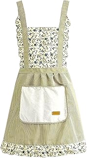 Rumnoke Apron for Women Adjustable Cooking Aprons Kitchen Baking Aprons with Pockets