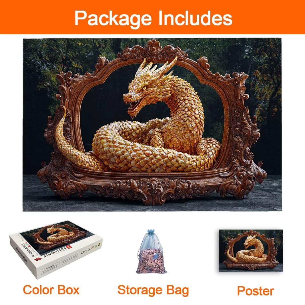 Puzzle Drago, Puzzle 5000 Pezzi Adulti per Decor, Regalo Donna/Uomo -8504