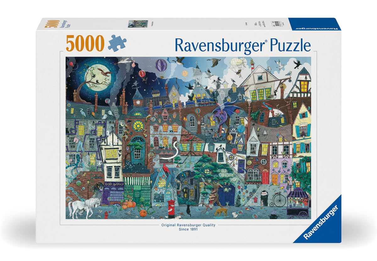 Ravensburger Puzzle 17399 - Die Fantastische Straße - 5000 Teile Puzzle, liebevoll illustriertes Fantasy-Puzzle für Erwachsene und Kinder ab 14 Jahren
